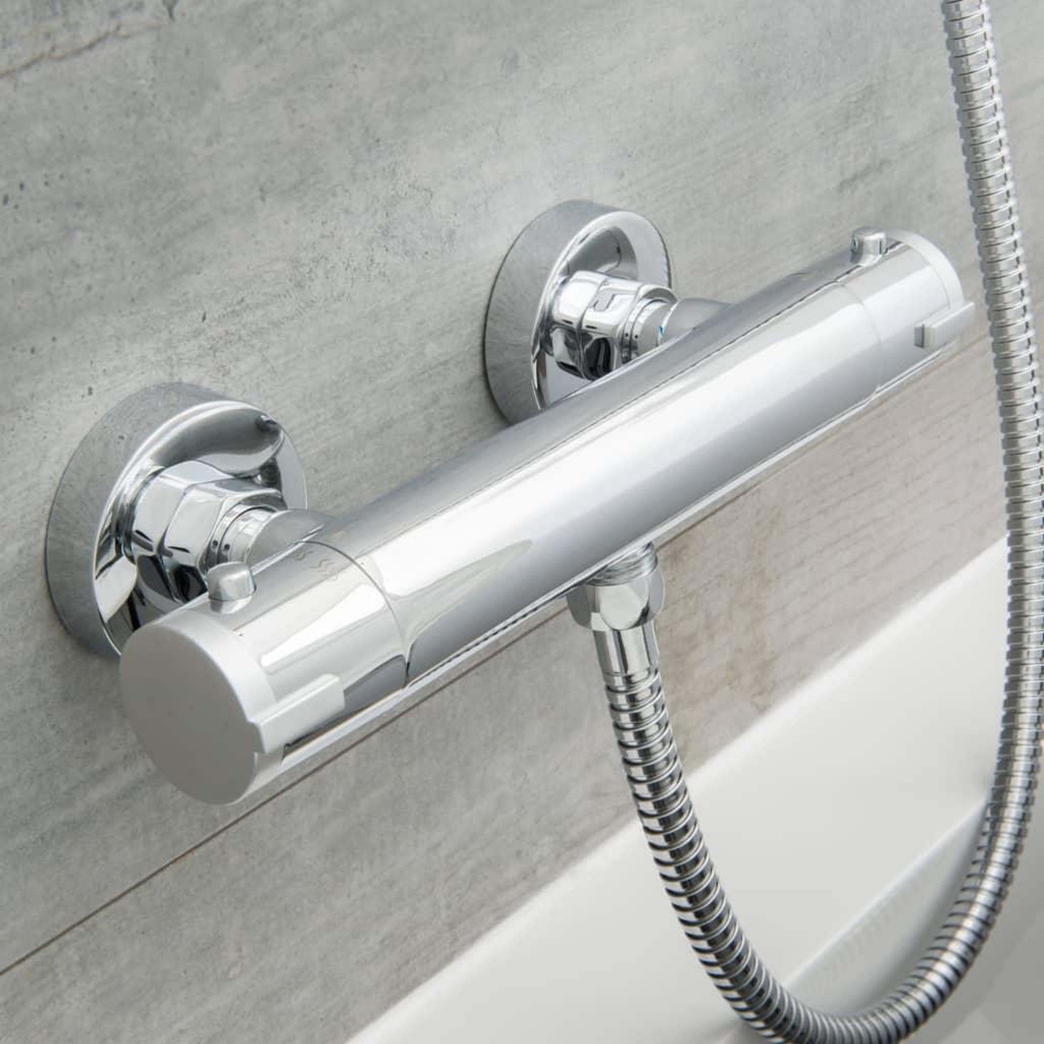 Voir la diapositive 3 : SCHUTTE SCHÜTTE Mitigeur de douche thermostatique LONDON 5,5 cm