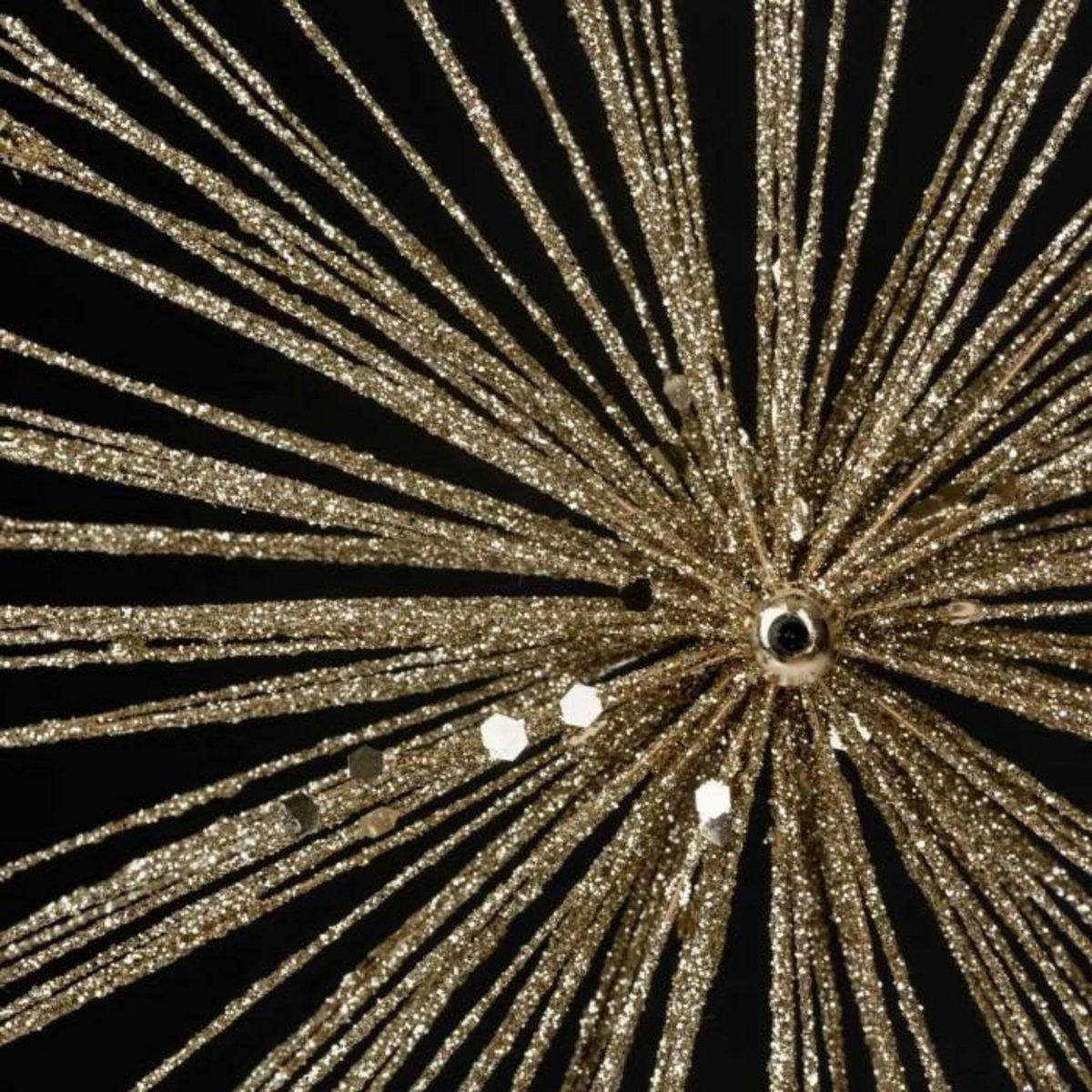 ATMOSPHERA Sujet de Noël Étoile Pailletée  Galaxy  15cm Champagne