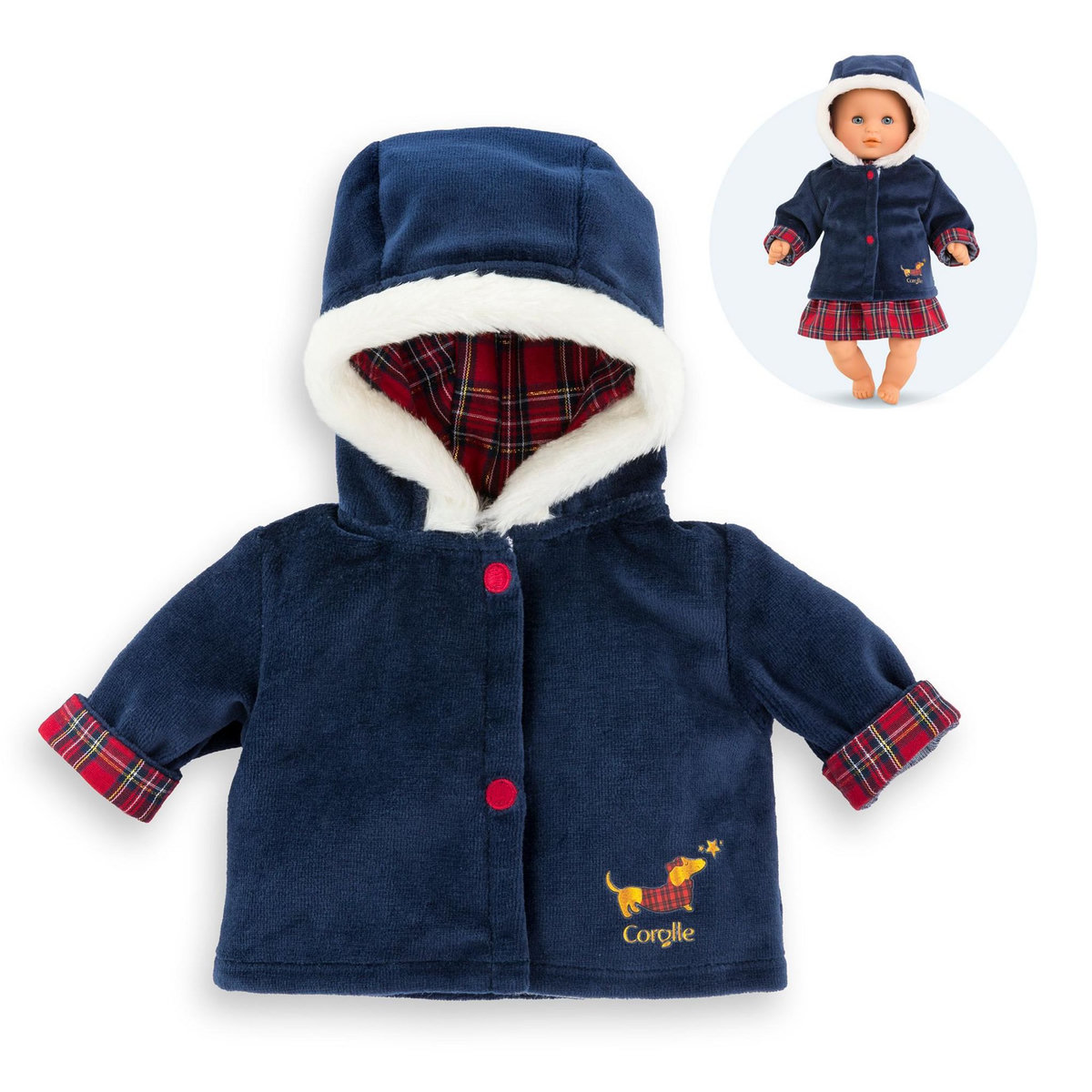 Corolle Manteau Corolle en Fêtes pour poupon 30 cm