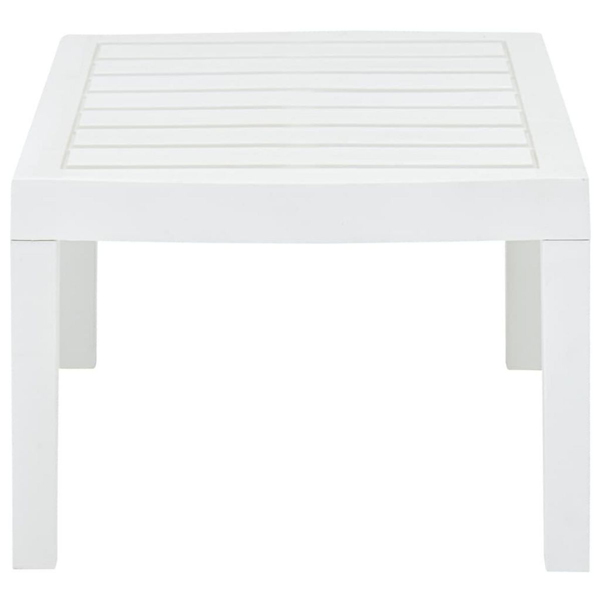 VIDAXL Table de jardin Blanc 78x55x38 cm Plastique