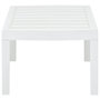 Voir la diapositive 3 : VIDAXL Table de jardin Blanc 78x55x38 cm Plastique