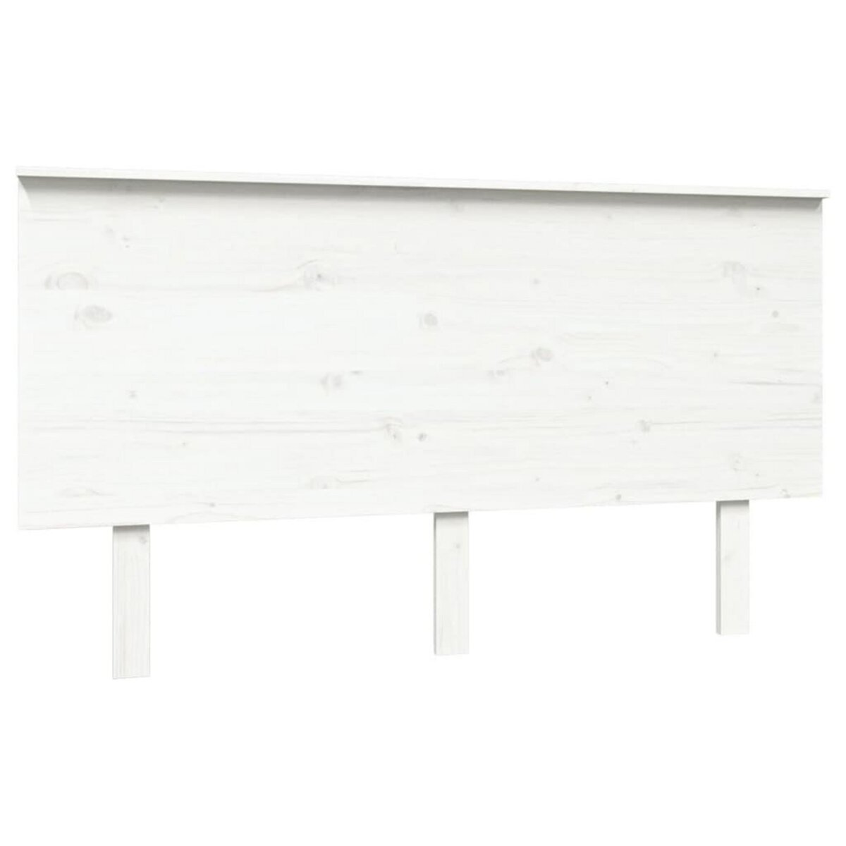 VIDAXL Tete de lit Blanc 144x6x82,5 cm Bois massif de pin