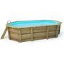 Voir la diapositive 3 : Habitat et Jardin Piscine bois   Palma 145    7.57 x 4.07 x 1.44 m
