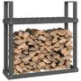 Voir la diapositive 4 : VIDAXL Support pour bois de chauffage Gris 110x35x108,5 cm Bois de pin