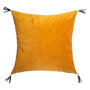 Voir la diapositive 1 : ATMOSPHERA Coussin Déco en Velours  Sti  40x40cm Ocre