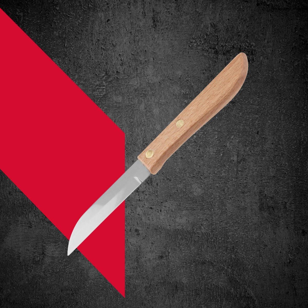 NIROSTA Lot de 2 couteaux d'office manche en bois lame de 7,5 cm Nirosta Country