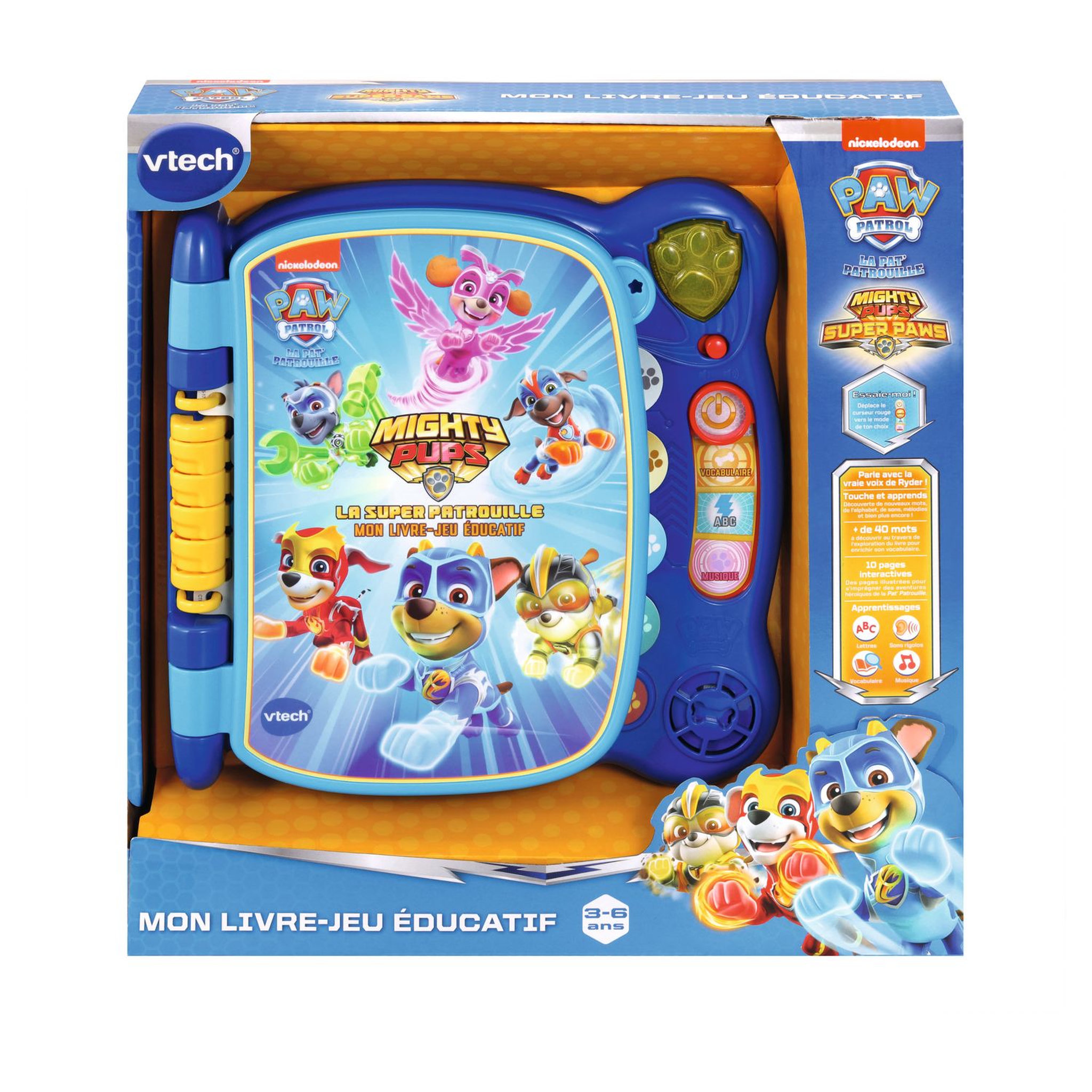 Voir la diapositive 2 : VTECH Pat Patrouille - Mon Livre-Jeu éducatif