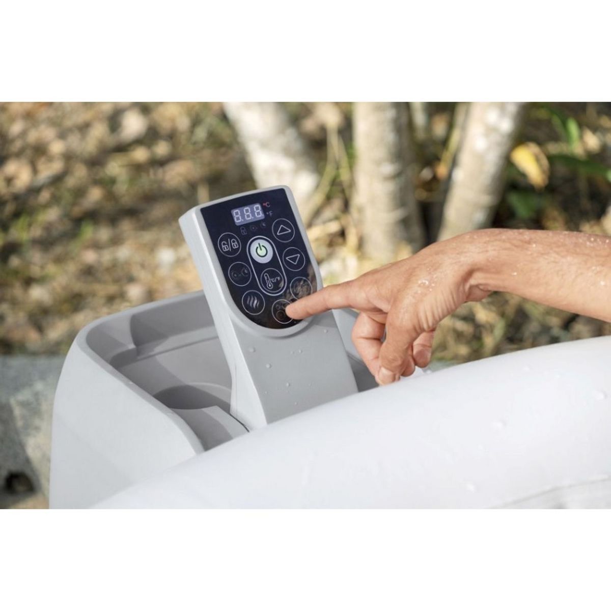 BESTWAY Spa gonflable LAY Z  St.Lucia AirJet 3 - 1,70m x 66cm -  Gris