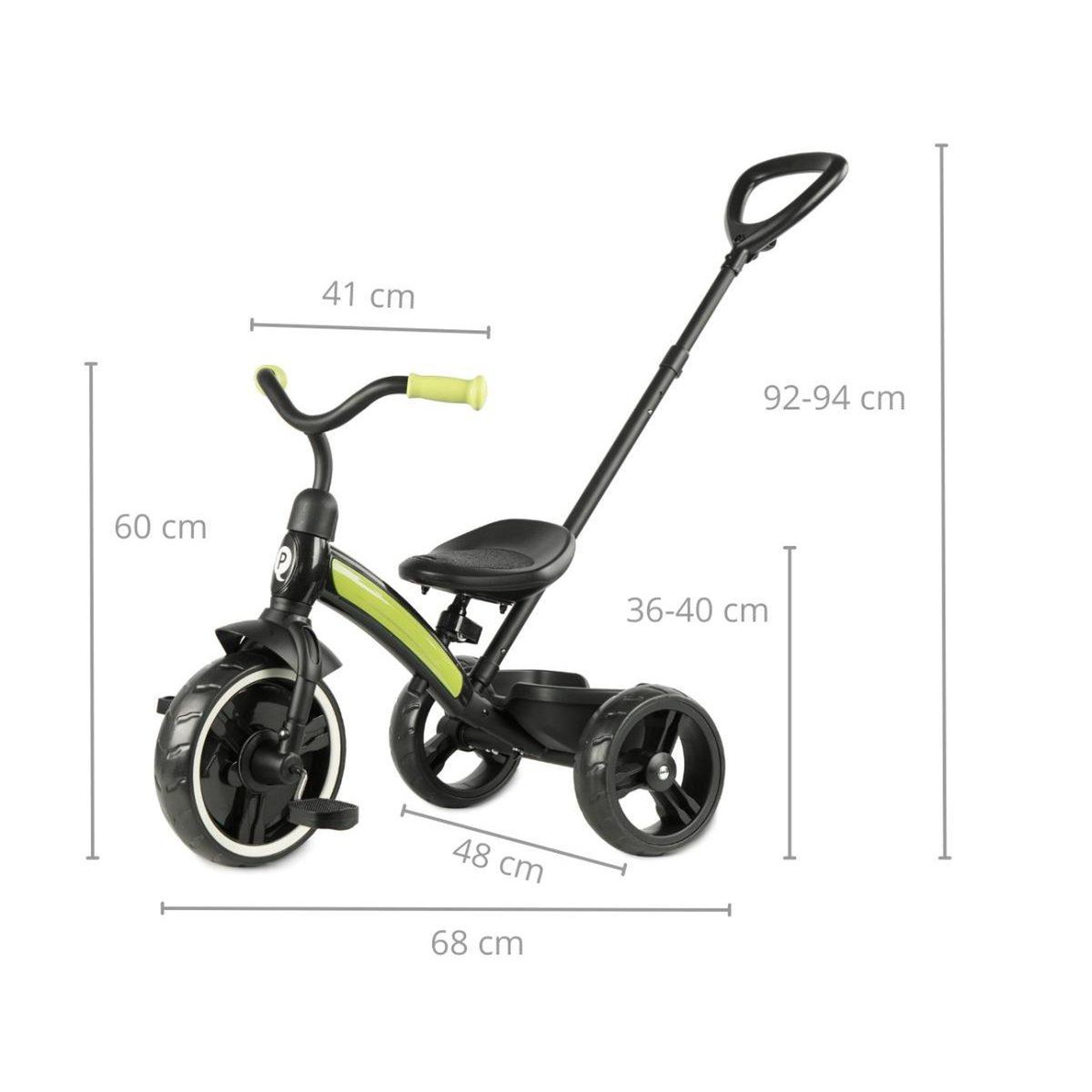 Voir la diapositive 4 : QPLAY Tricycle  elite plus nouveau vert
