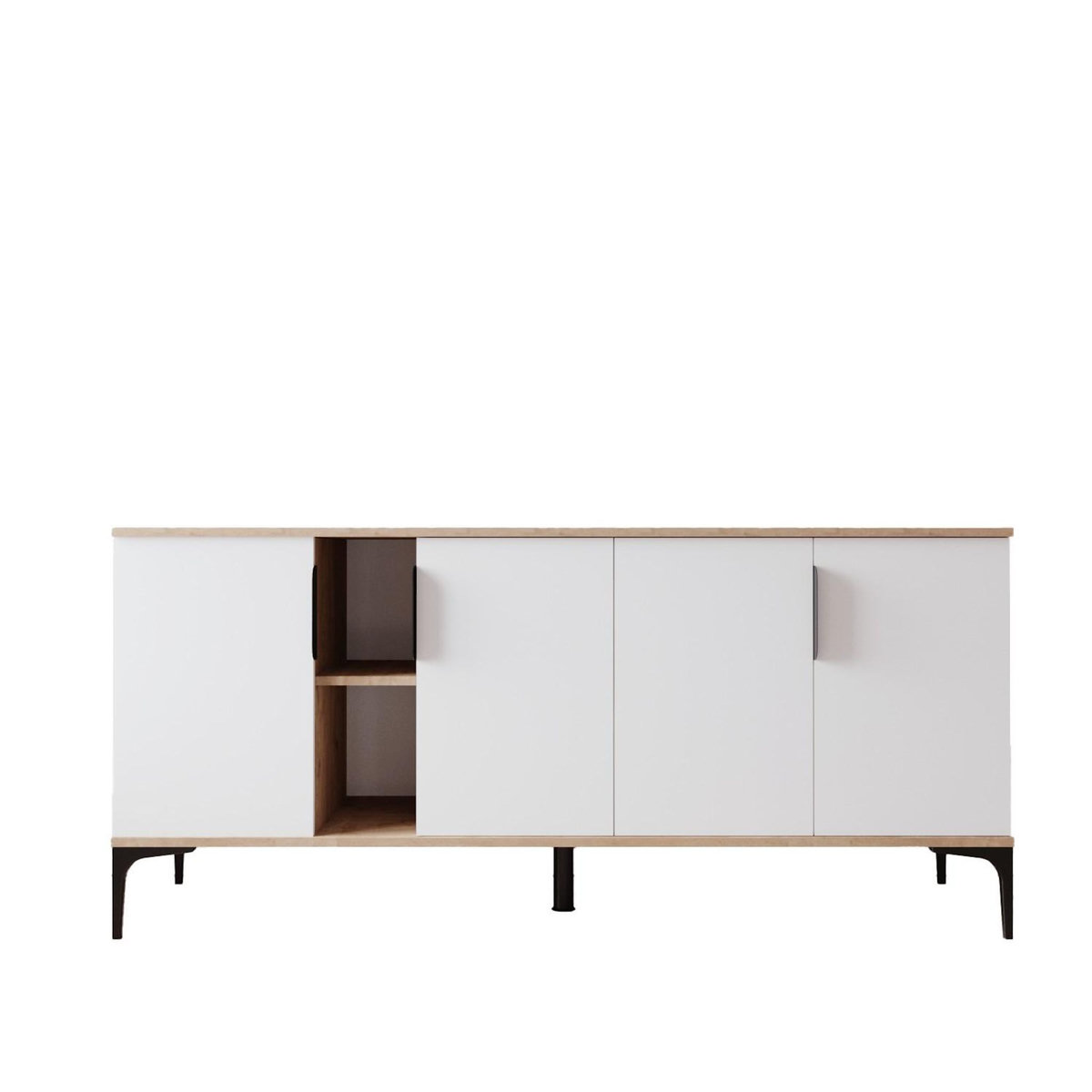 Habitat et Jardin Buffet en bois  Tarz  - 180 x 40 x 79 cm - Blanc