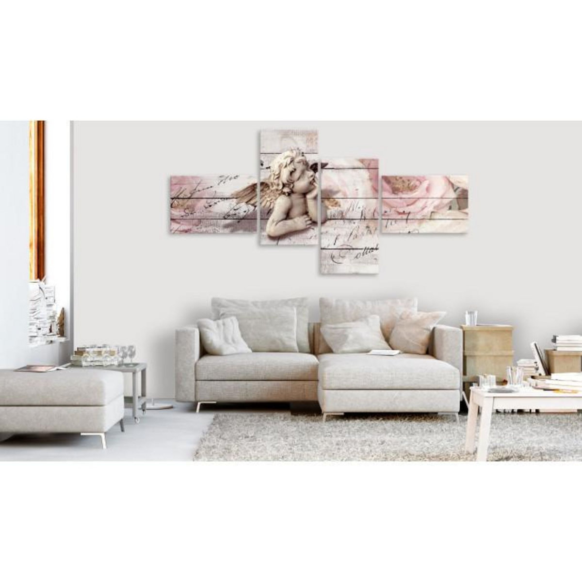 Paris Prix Tableau Imprimé  Contemplation 4 Panneaux  100x200cm