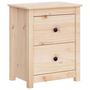 Voir la diapositive 2 : VIDAXL Table de chevet 50x35x61,5 cm Bois de pin massif