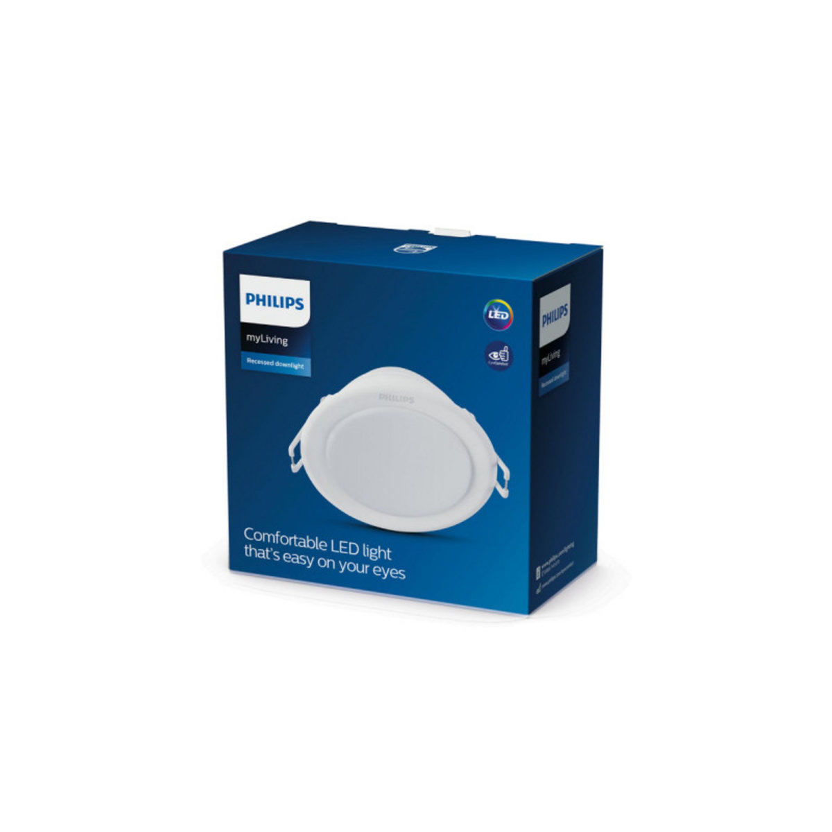 Philips Spot LED encastrable PHILIPS - EyeComfort - 9,5 cm - 6 W - 550 lumens - 6500K - 93516