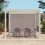 Voir la diapositive 2 : SWEEEK Pergola bioclimatique aluminium 3x3m V2 + 2 stores 3m Triomphe