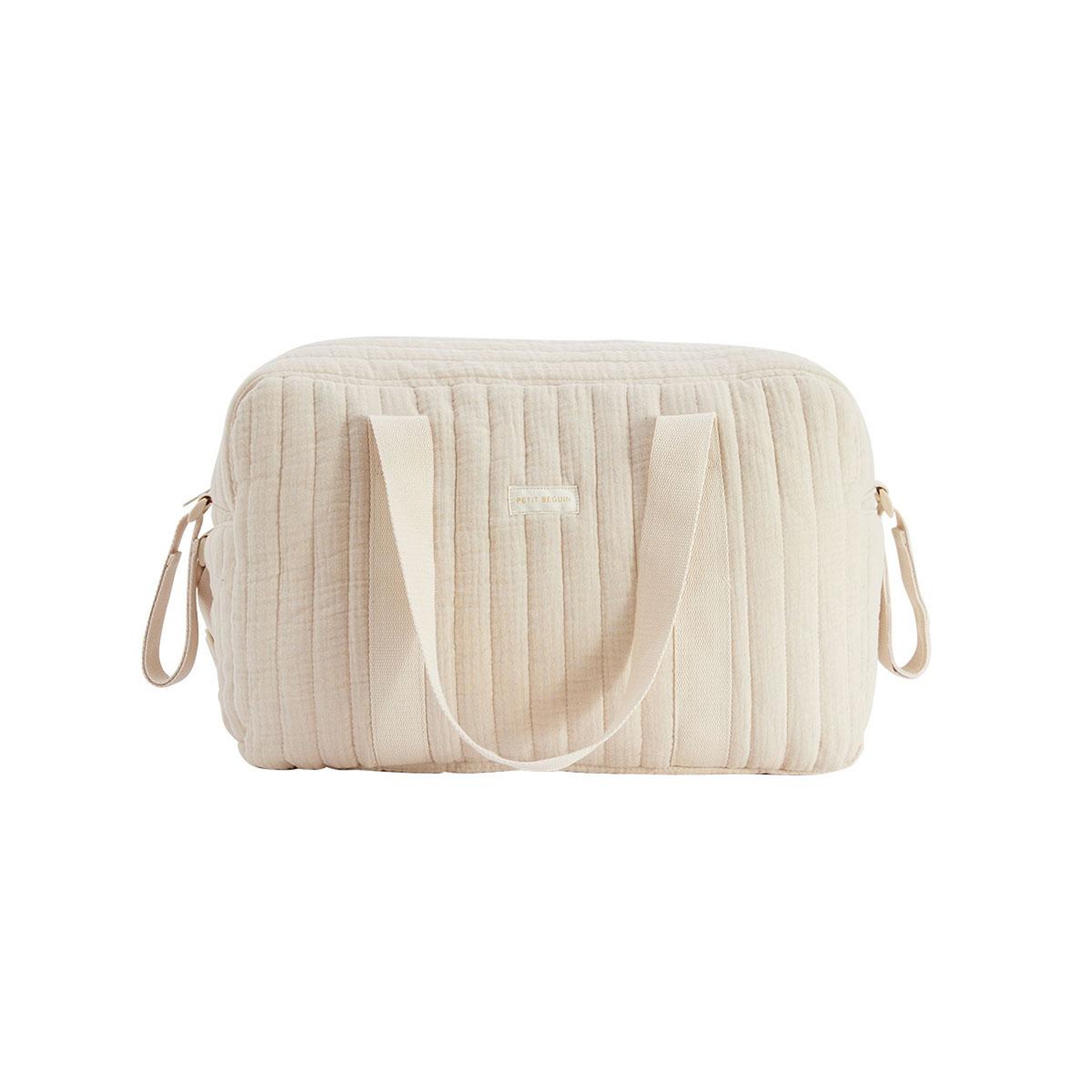 Voir la diapositive 2 : PETIT BEGUIN Sac à langer en gaze de coton eden