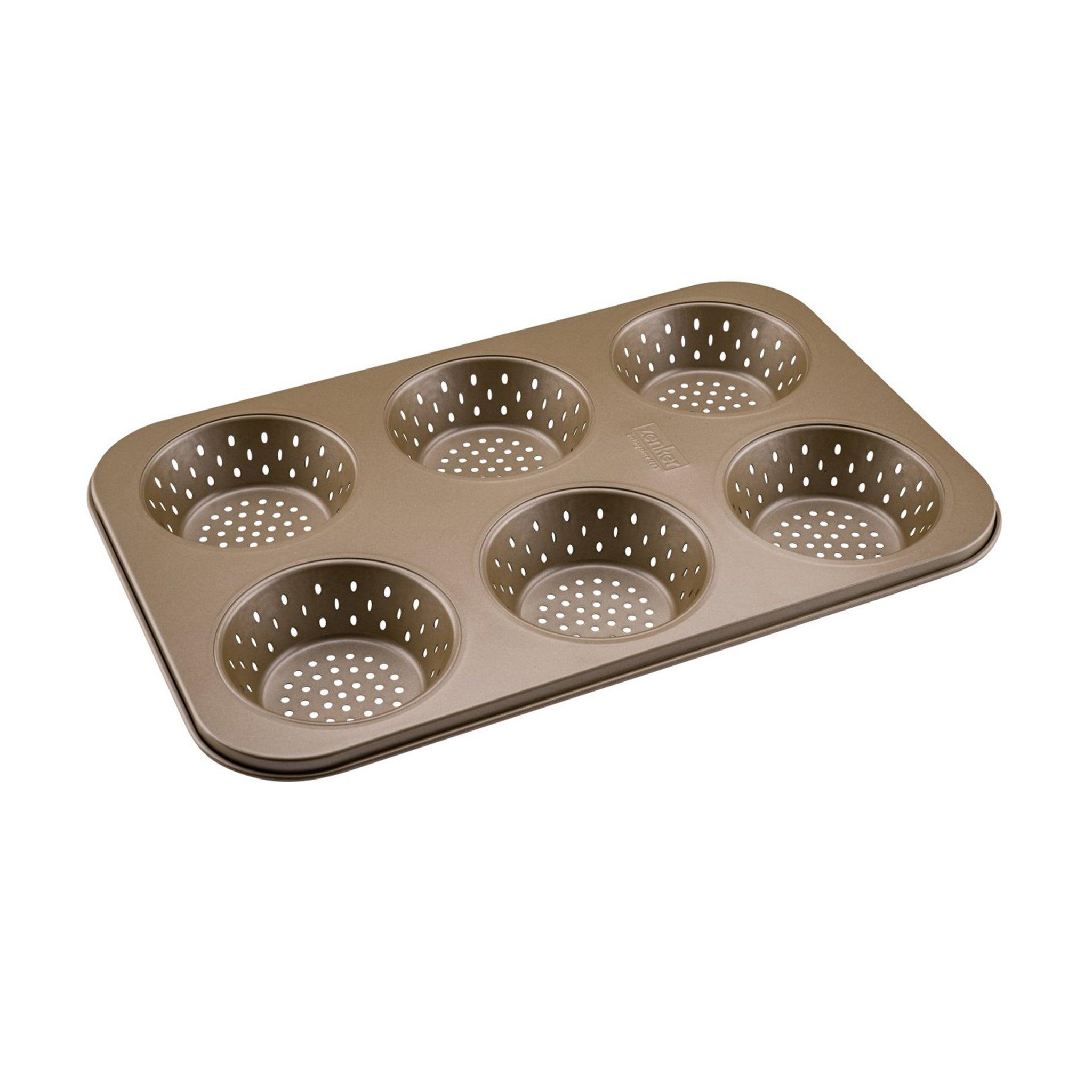 ZENKER Moule à petits pains individuels ronds 6 empreintes 33 x 22 cm zenker mojave gold
