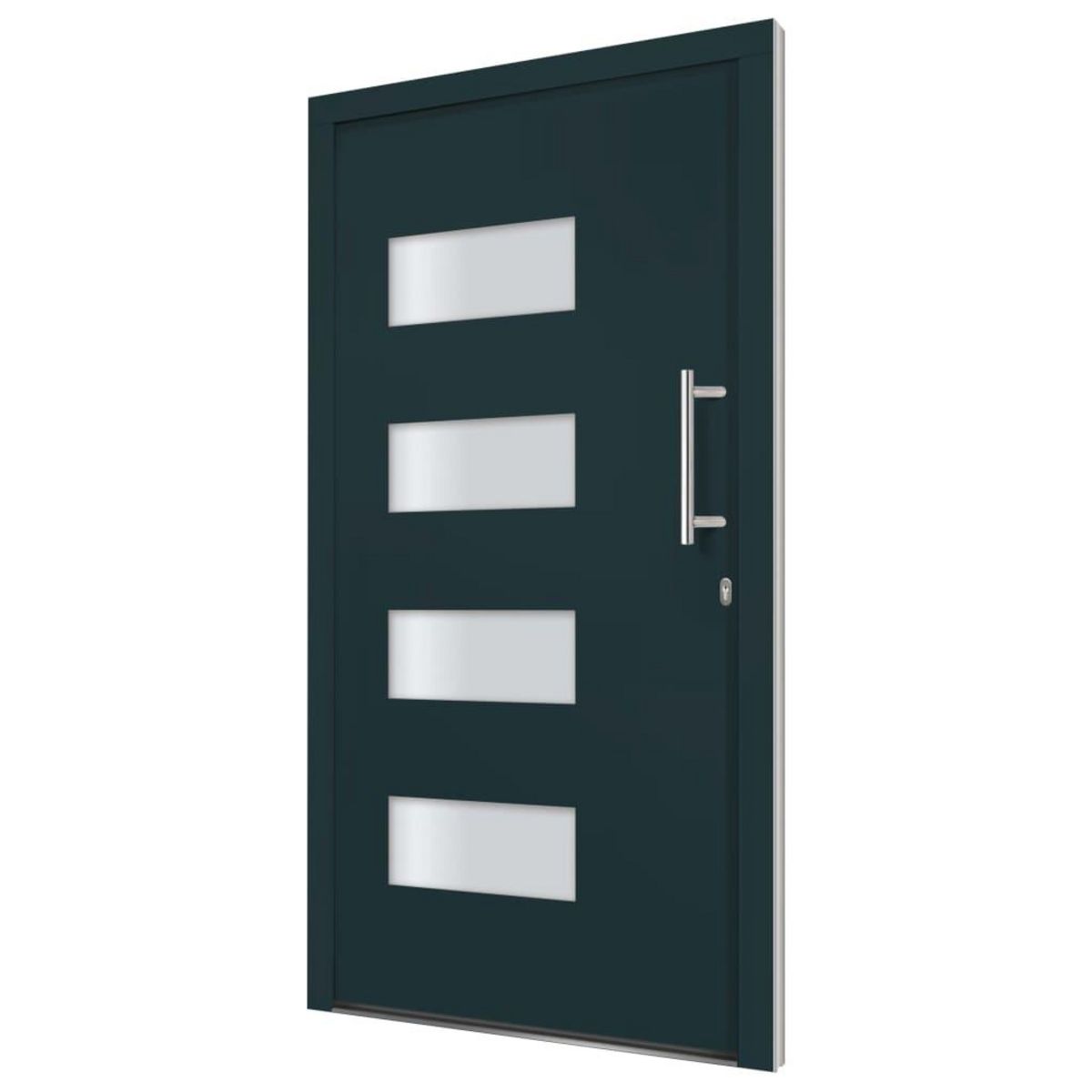 VIDAXL Porte d'entree Aluminium et PVC Anthracite 100x210 cm