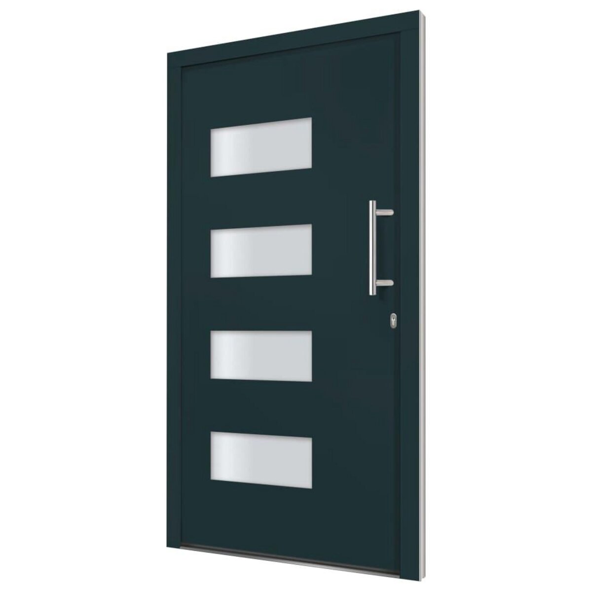 VIDAXL Porte d'entree Aluminium et PVC Anthracite 100x210 cm