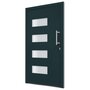 Voir la diapositive 3 : VIDAXL Porte d'entree Aluminium et PVC Anthracite 100x210 cm