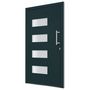 Voir la diapositive 3 : VIDAXL Porte d'entree Aluminium et PVC Anthracite 100x210 cm