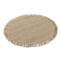 Voir la diapositive 1 : Paris Prix Tapis Déco Rond  Semi Uni  150cm Beige