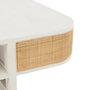 Voir la diapositive 5 : Paris Prix Table Basse en Rotin  Molly  85cm Blanc & Beige