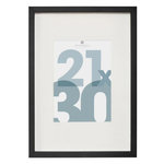 ATMOSPHERA Cadre Photo en Verre  Manu  21x30cm Noir