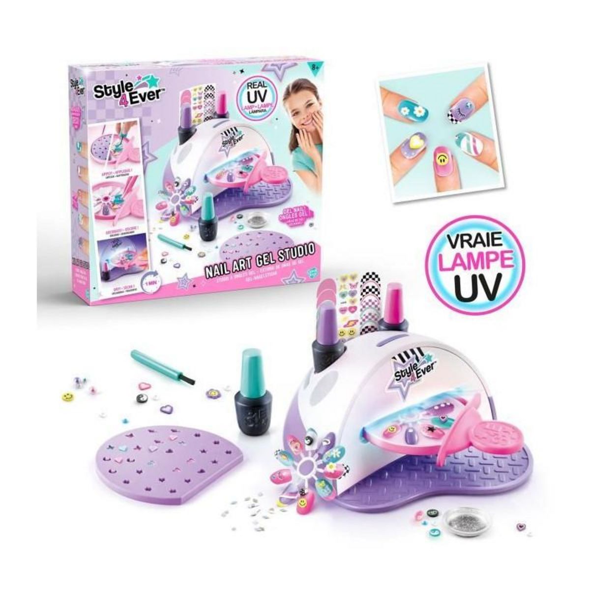 Canal Toys Studio à Ongles Gel Canal Toys Kit manucure rose