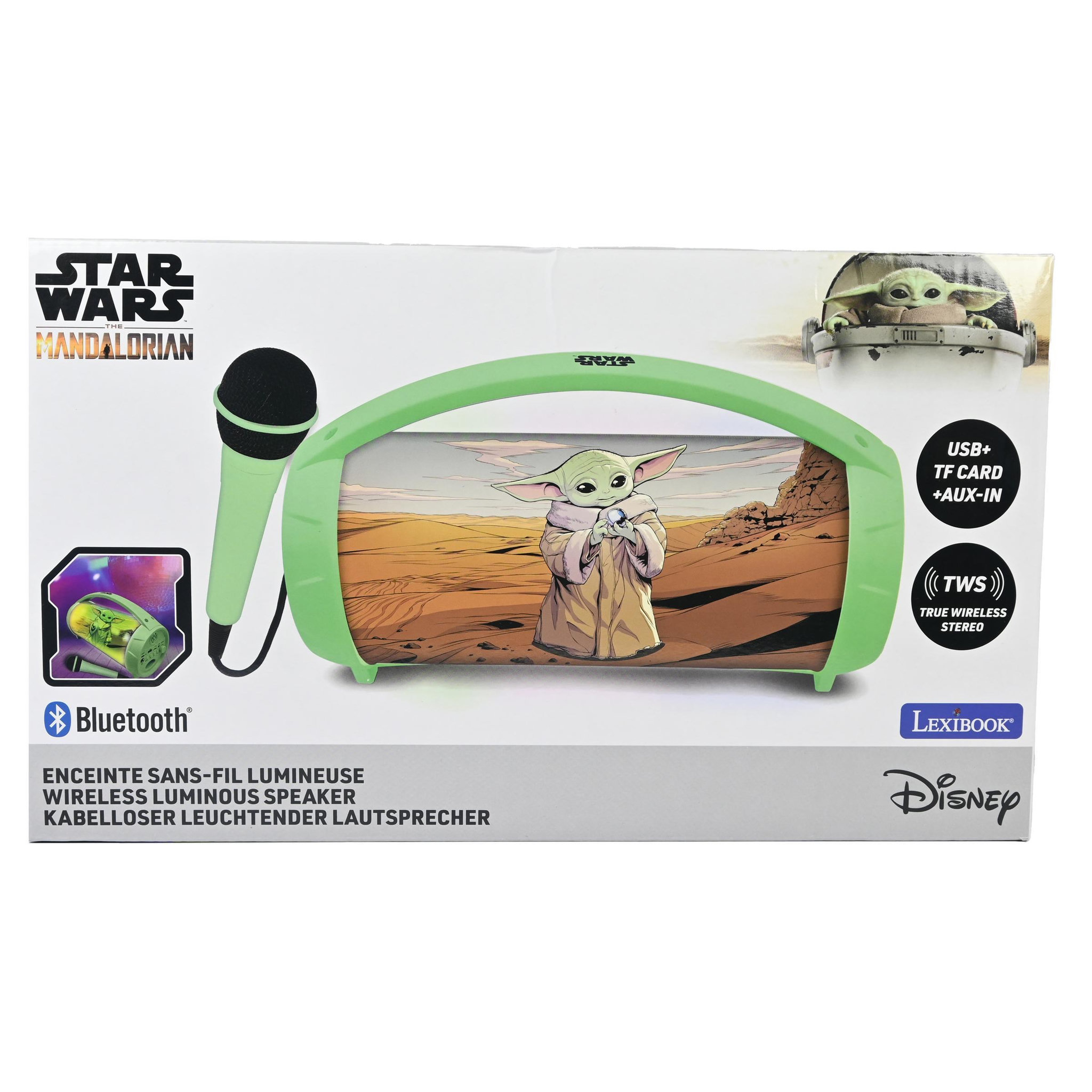 Voir la diapositive 5 : Lexibook Enceinte Bluetooth® Sans-Fil Lumineuse avec Micro Star Wars