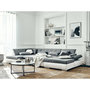 Voir la diapositive 3 : LISA DESIGN Vermont - canapé panoramique d'angle gauche - 7 places - convertible - en simili et tissu