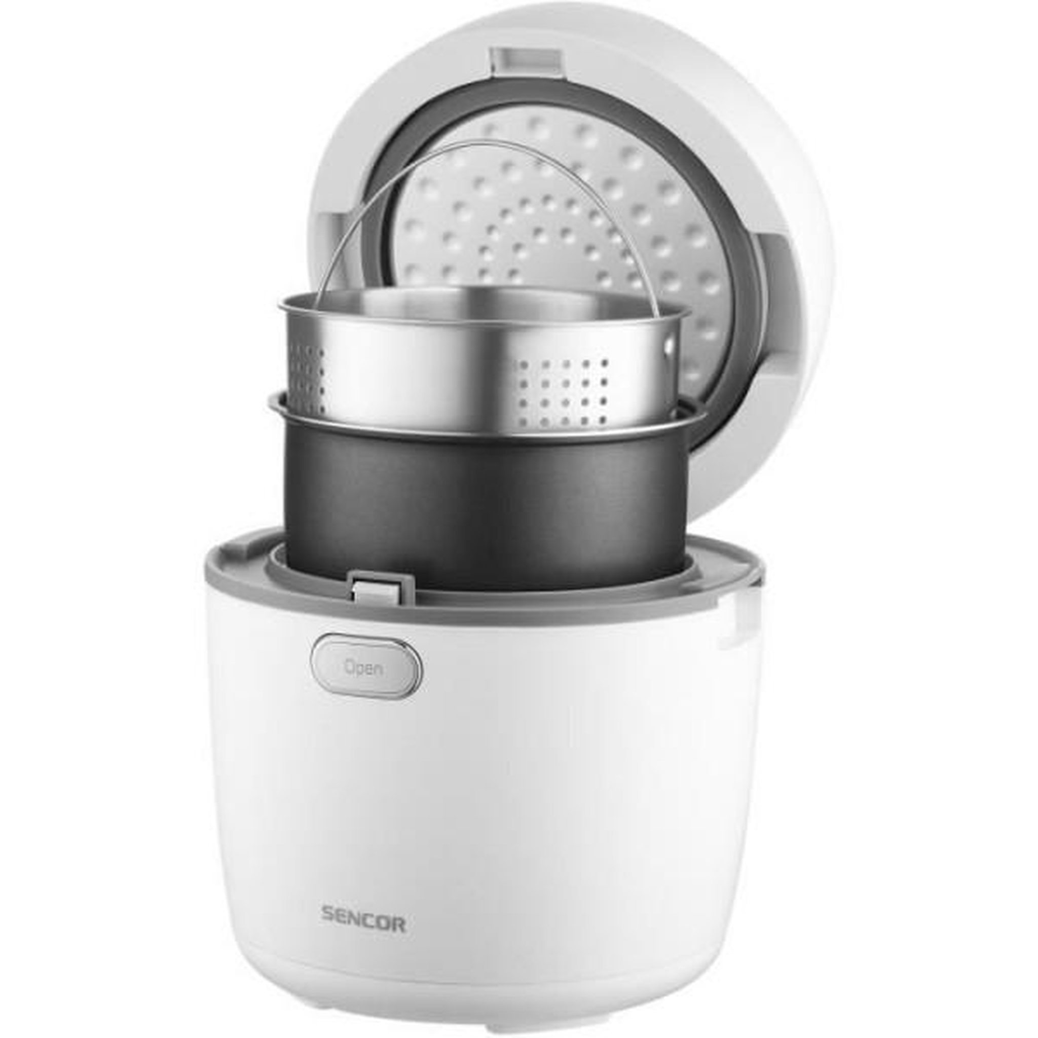 Voir la diapositive 6 : MARKET24 Cuiseur de Riz Electrique  - SENCOR - SRM 0670WH - 350 W - 0,6 L - Blanc