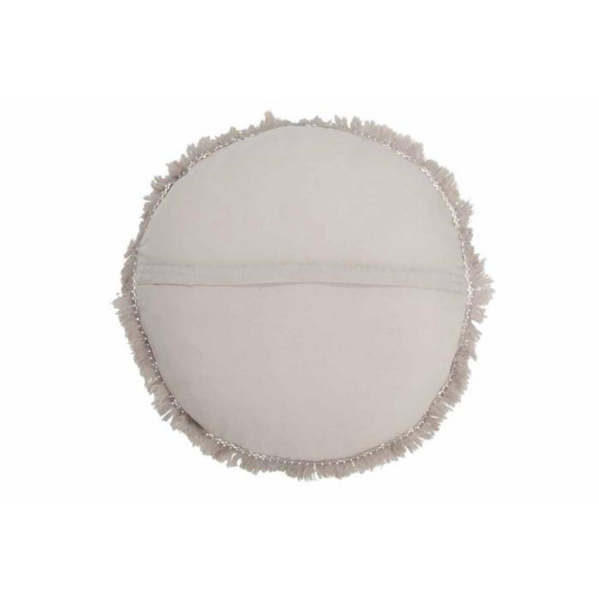 Paris Prix Coussin Rond en Velours  Rosta  50cm Gris