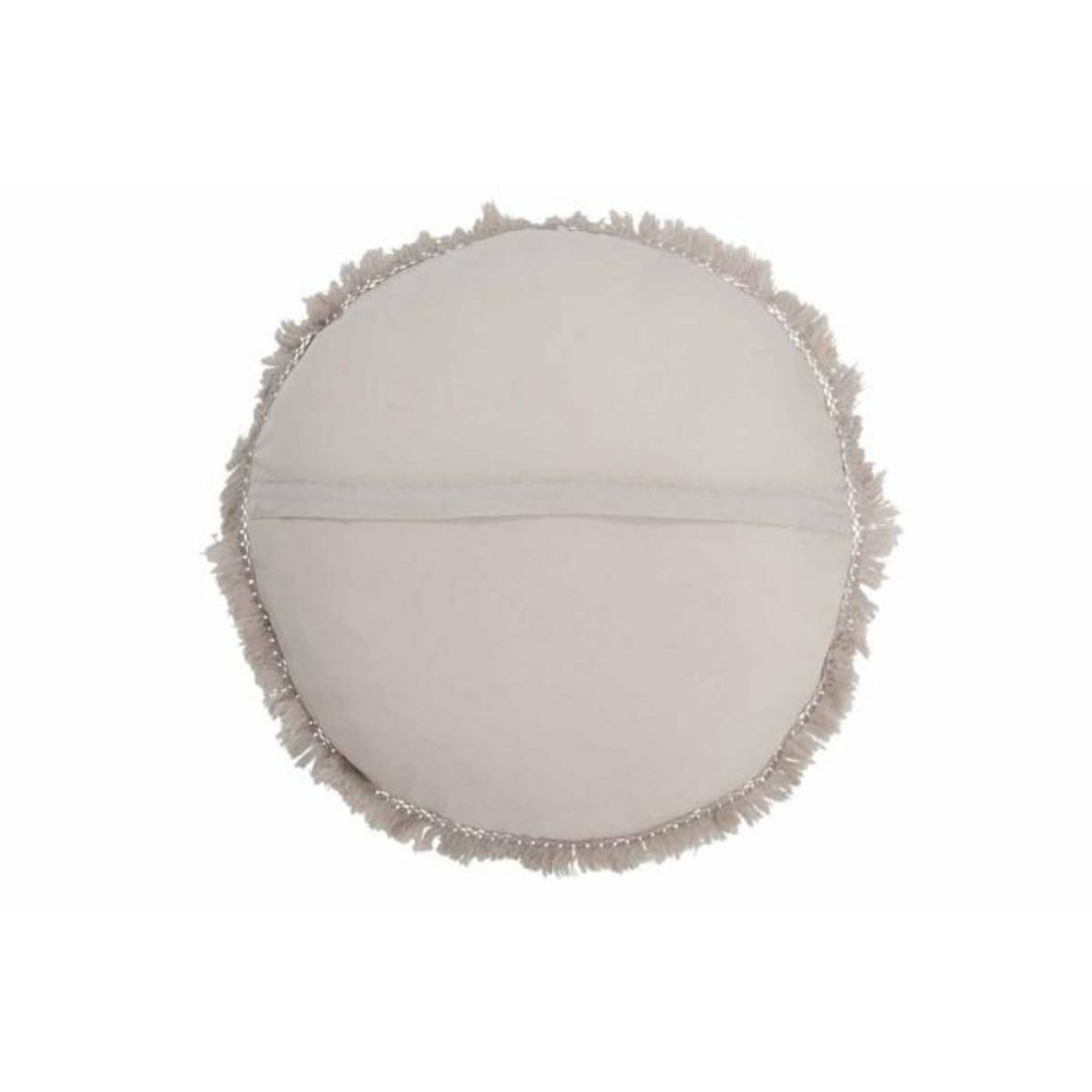 Paris Prix Coussin Rond en Velours  Rosta  50cm Gris