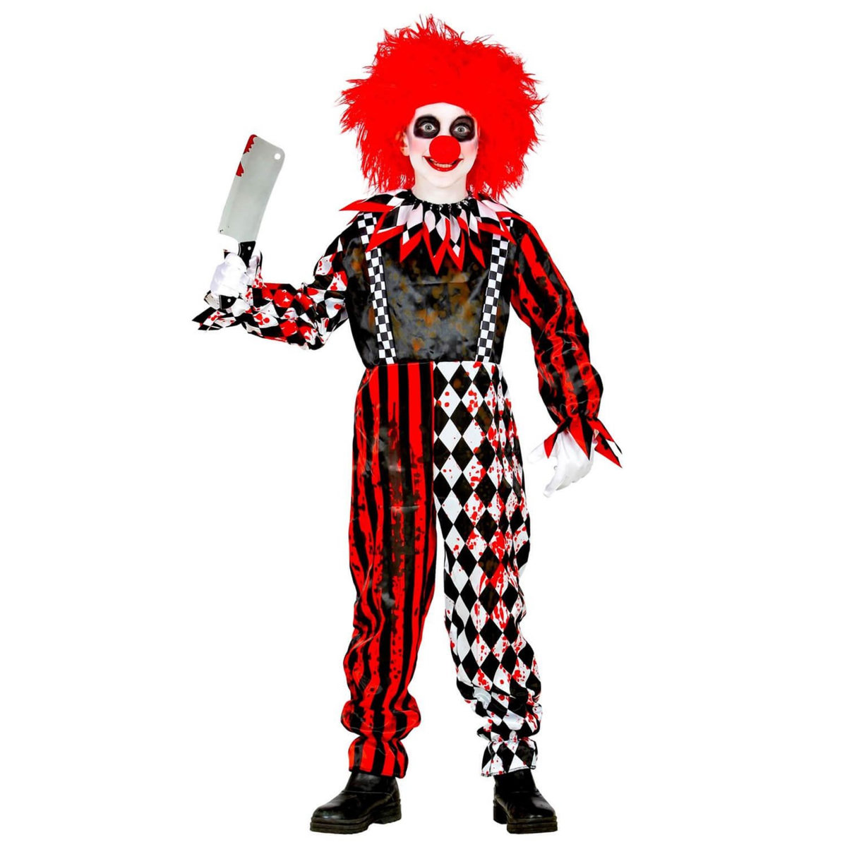 WIDMANN Déguisement clown de l'horreur - Garçon - 11/13 ans (145 à 158 cm)