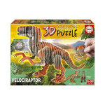 EDUCA Puzzle Velociraptor 3d Creature