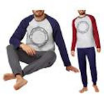 OZABI Pyjama COTON Mode Confort. Coloris disponibles : Rouge, Bleu