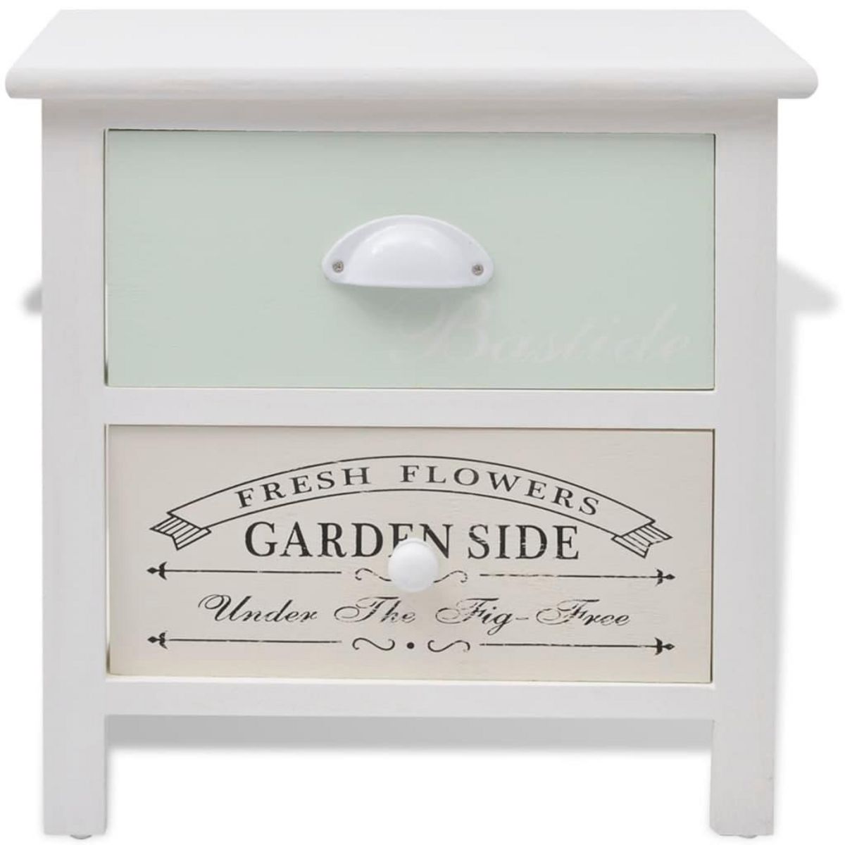 VIDAXL Table de chevet en style français Bois