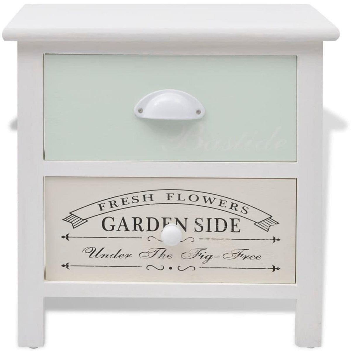 VIDAXL Table de chevet en style français Bois