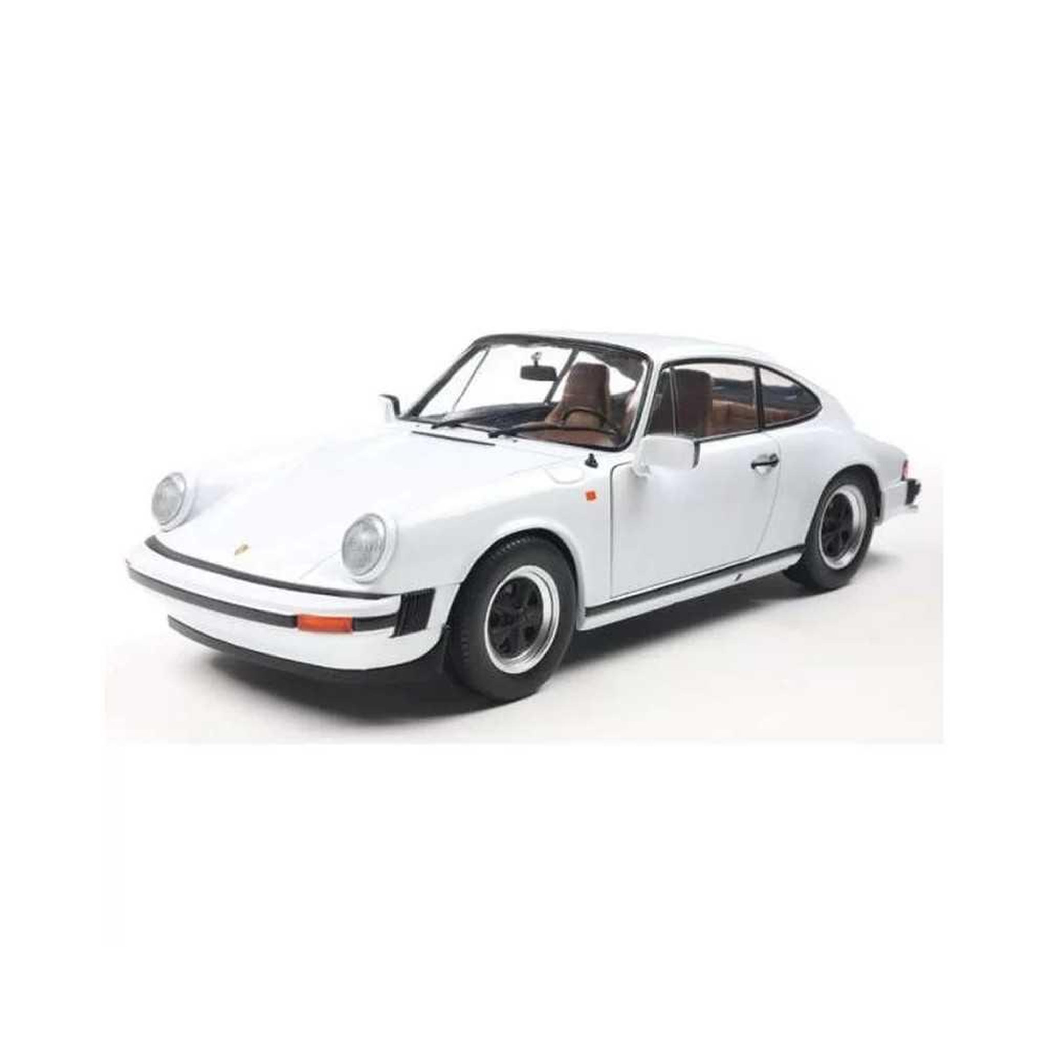 Solido Voiture miniature 1:18 Solido Porsche 911 (930) 3.0 SC 1974 blanche, modèle métal/plastique édition limitée avec ouverture et fermeture
