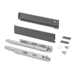 EMUCA SRL Tiroir extérieur Vertex avec réglages 3D hauteur 178mm -  40kg -  profondeur 400mm -  Acier -  Peint en blanc