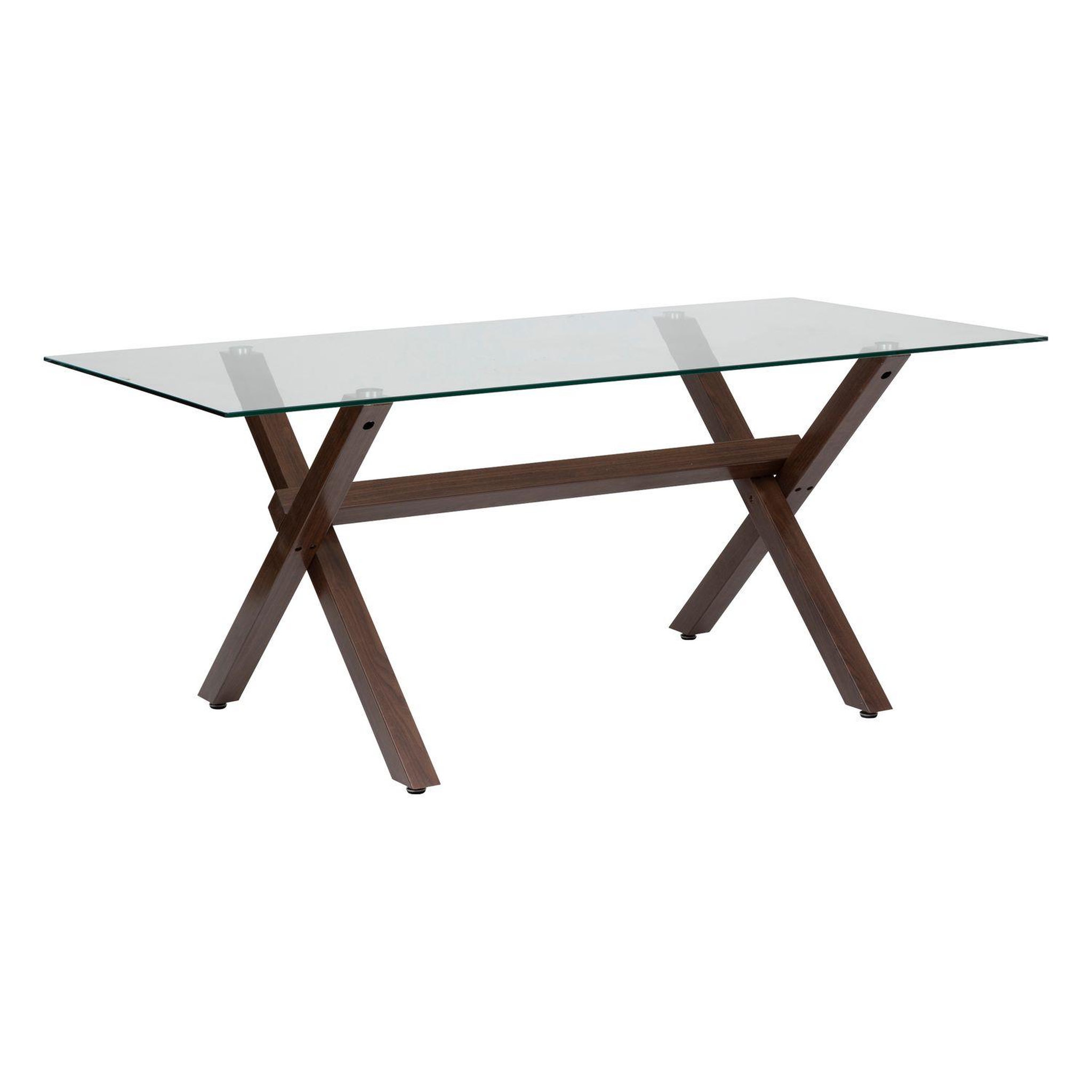 Voir la diapositive 1 : ATMOSPHERA Table à manger en verre pour 6 personnes JOREL
