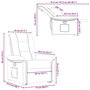 Voir la diapositive 6 : VIDAXL Fauteuil inclinable noir tissu