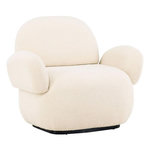 Paris Prix Fauteuil Design Chenille  Sevilla  105cm Beige