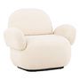 Voir la diapositive 1 : Paris Prix Fauteuil Design Chenille  Sevilla  105cm Beige