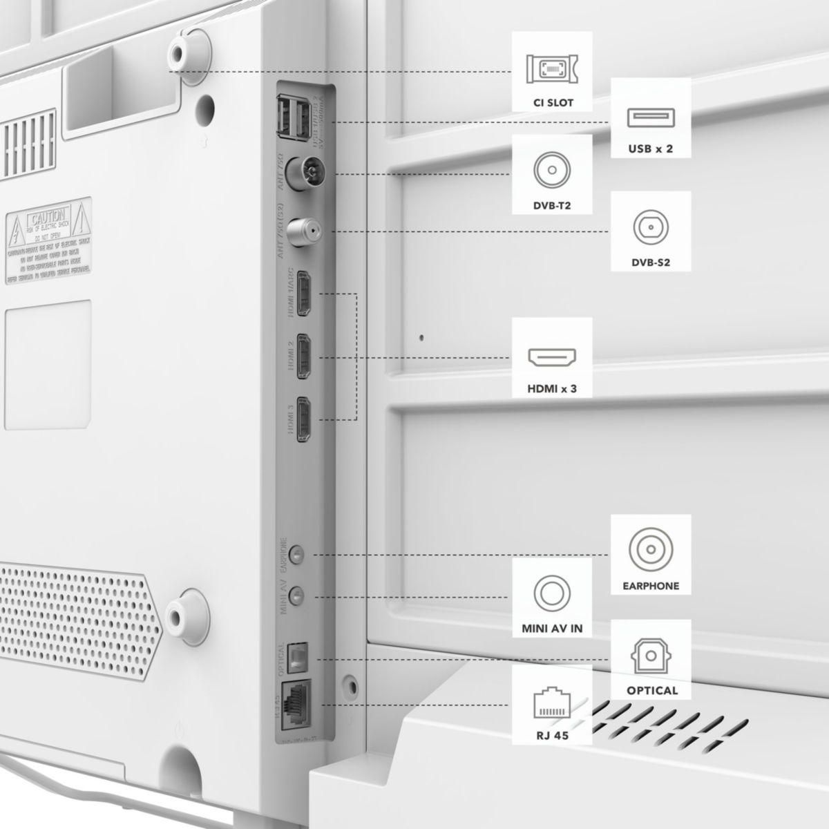 ESSENTIEL B TV QLED Blanc 43QLED306W ( 109cm )