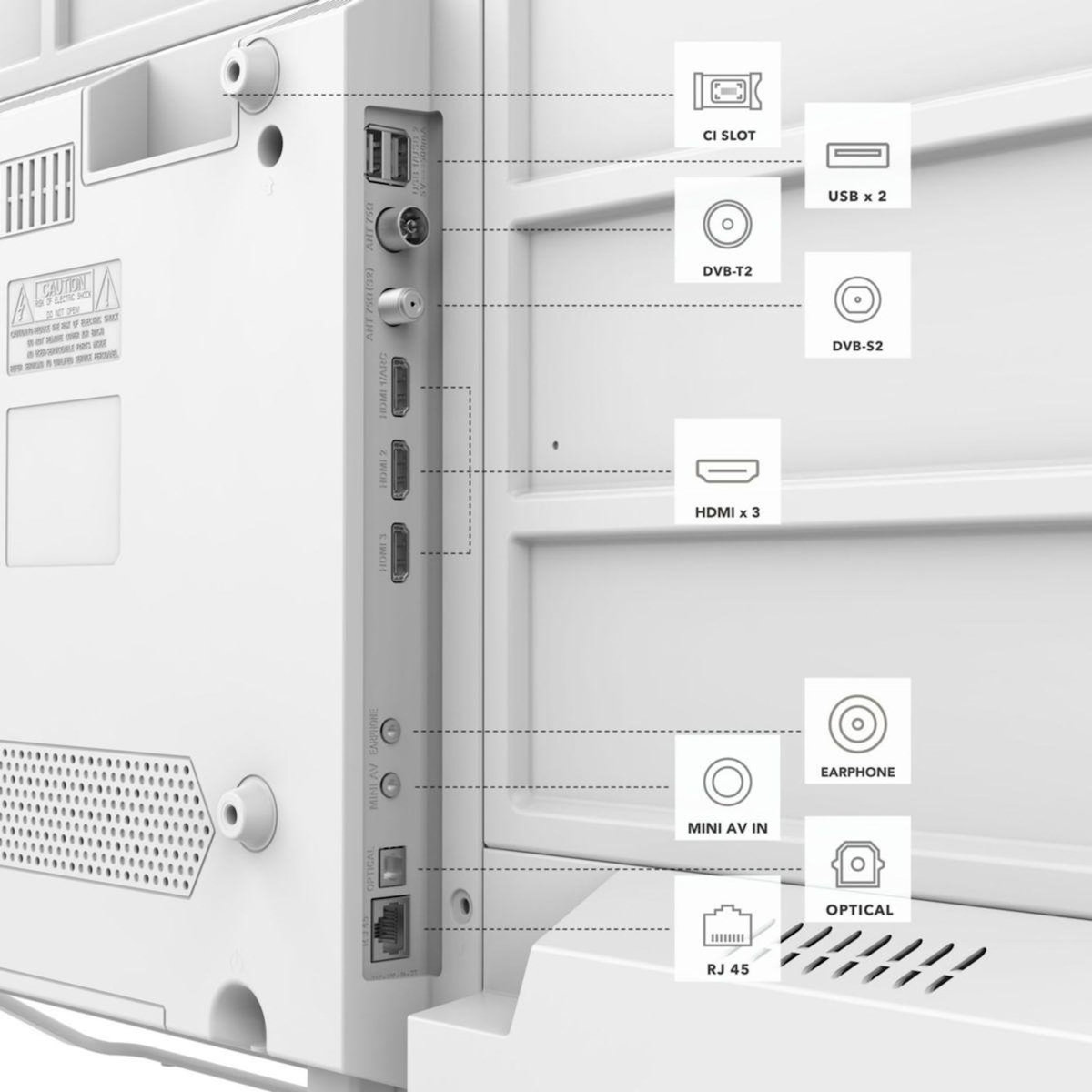 ESSENTIEL B TV QLED Blanc 43QLED306W ( 109cm )