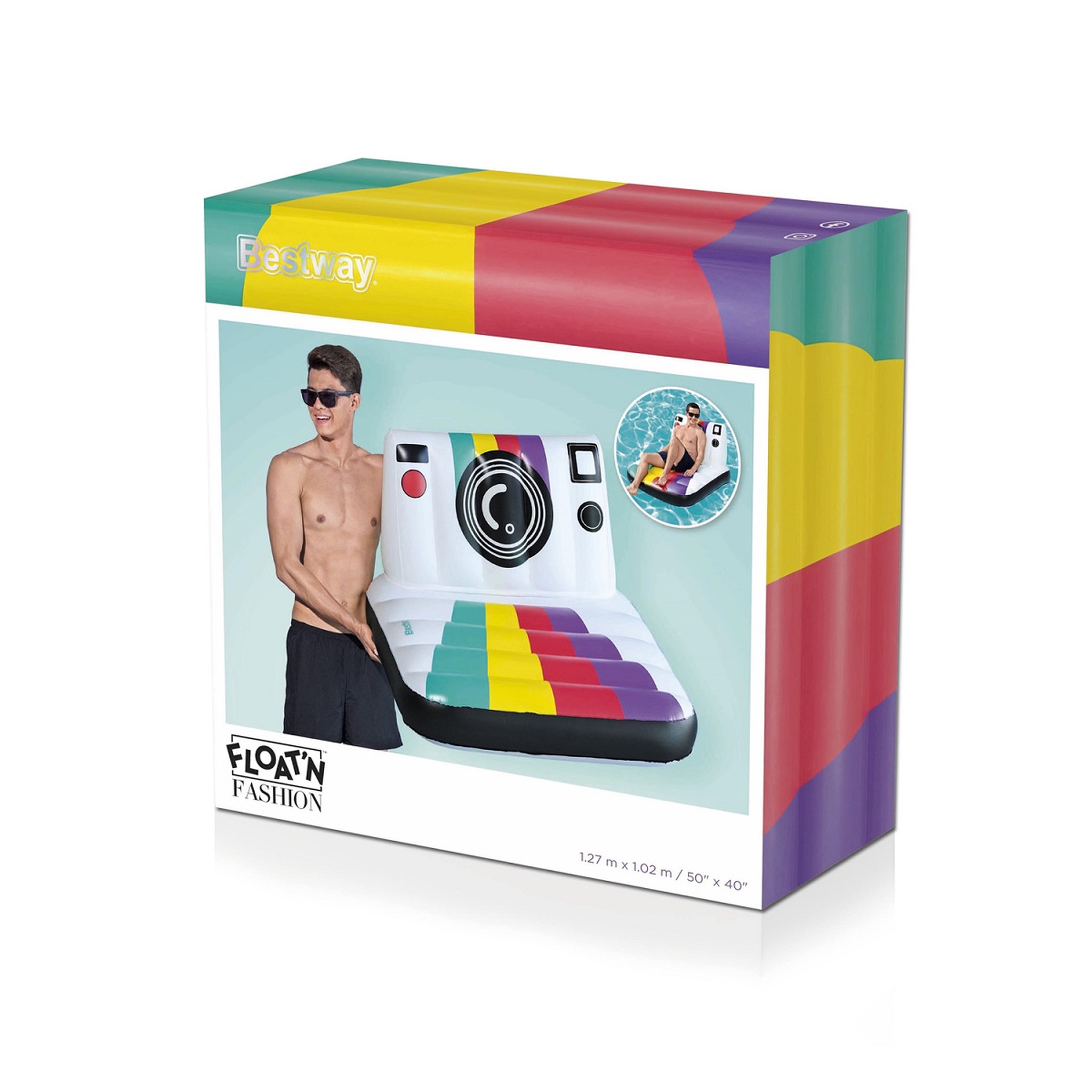Voir la diapositive 1 : BESTWAY Appareil photo instantané gonflable