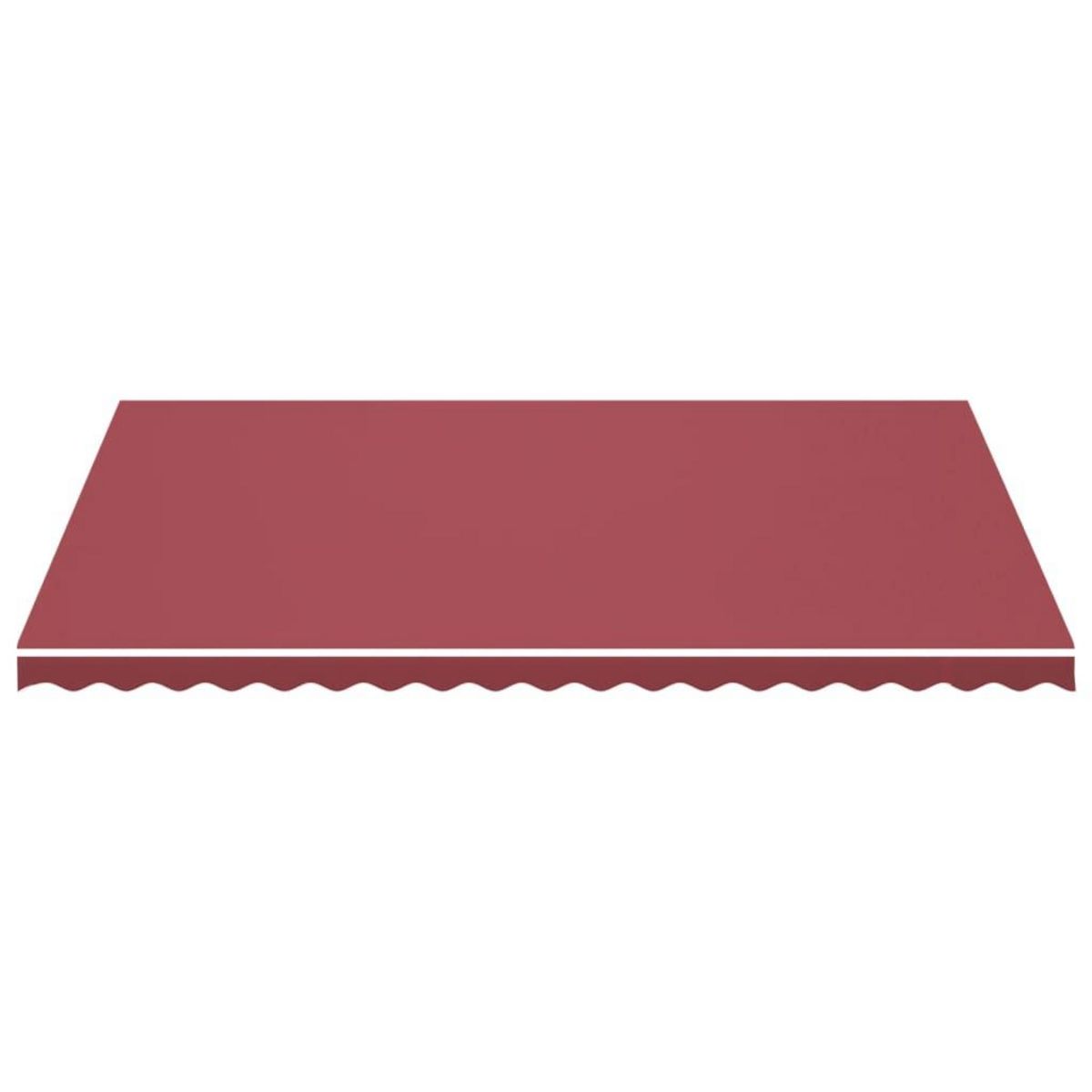 VIDAXL Tissu de remplacement pour auvent Bordeaux rouge 5x3,5 m