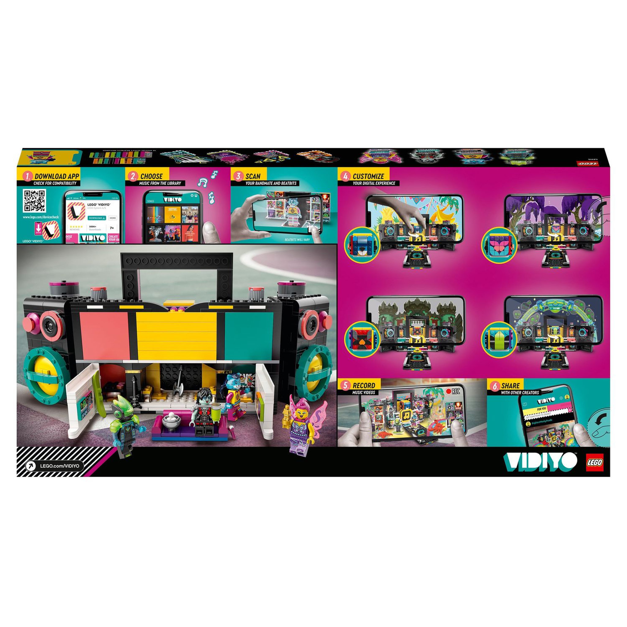 Voir la diapositive 8 : LEGO VIDIYO 43115 - The Boombox BeatBox Music Video Maker dès 9 ans