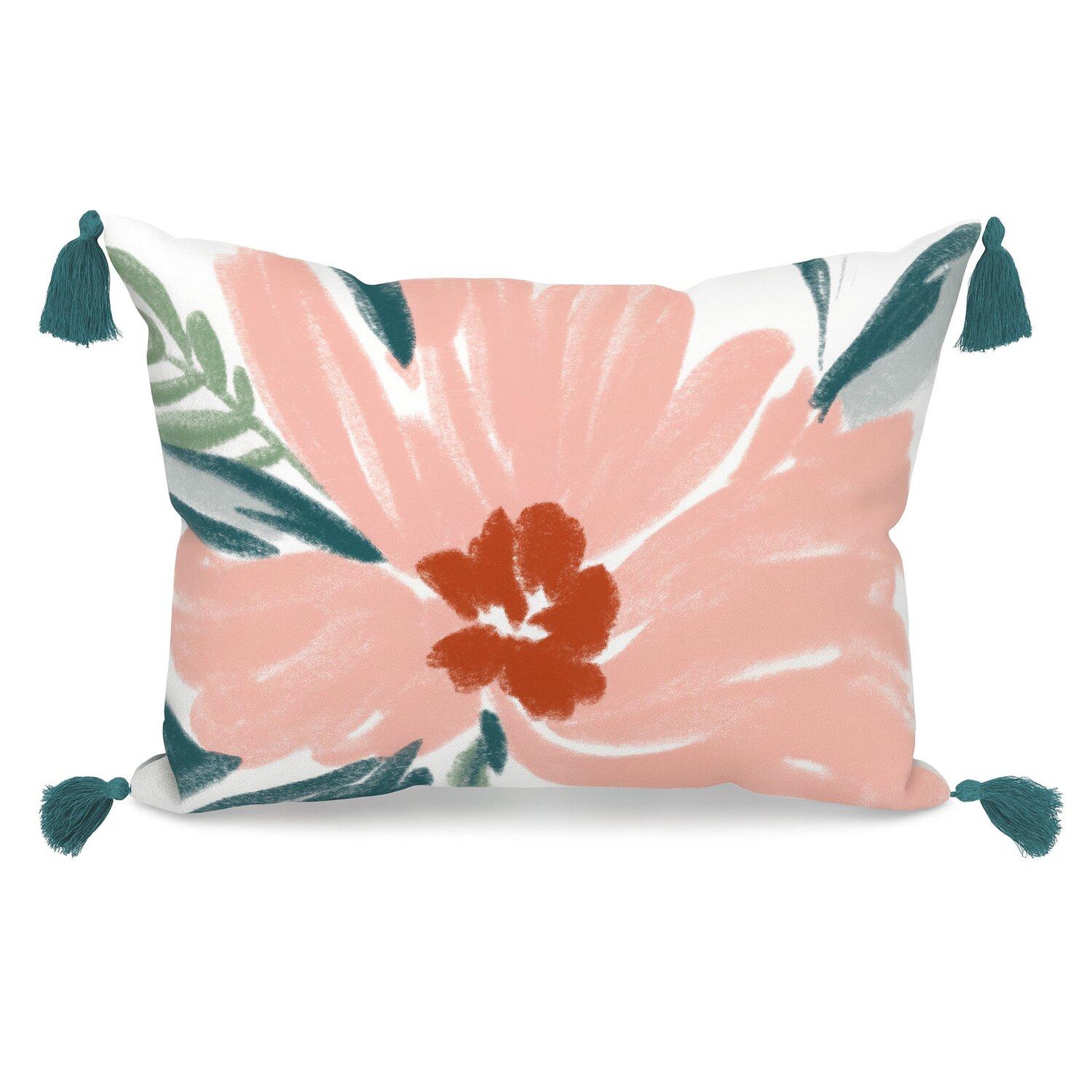 Voir la diapositive 1 : Les Ateliers du Linge Coussin imprimé 100%coton marna